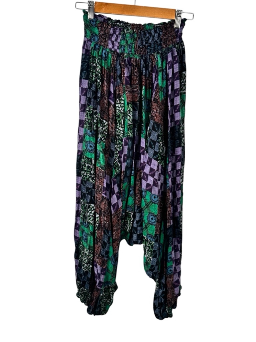Free People Intimately Into The Wild Harem Pants Medium Boho Geometric Dark - Picture 10 of 16